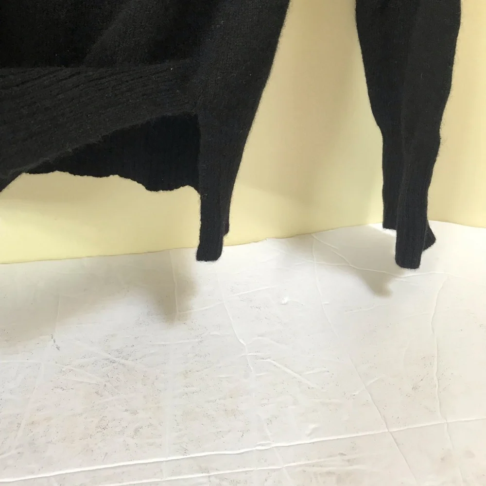 Jones New York NEW 100% Cashmere Sweater Cowl Shawl Collar Ribbed Minimalist P L - Picture 15 of 15